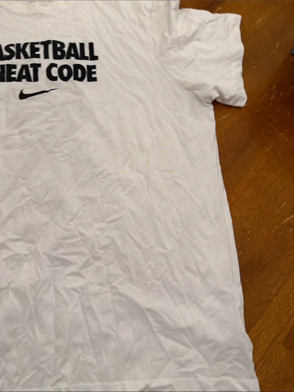 Nike White 'Basketball Cheat Code' Short Sleeve Tee xxl